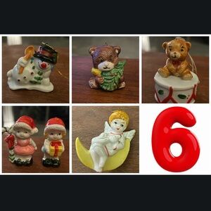 Vintage & Rare ~ Christmas Ornaments, Set of 6